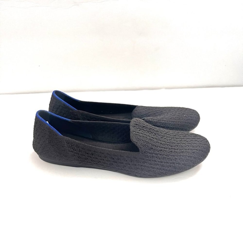 Rothys Black Comfortable Work Flat Round Toe Loafer
